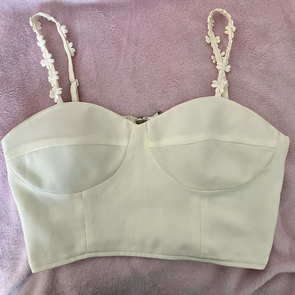 White Bustier Top